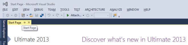VS 2013 Menu to Normal Small letter