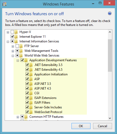 HTTP Error 500.19 - Internal Server Error -  This configuration section cannot be used at this path. This happens when the section is locked at a parent level. Locking is either by default (overrideModeDefault="Deny"), or set explicitly by a location tag with overrideMode="Deny" or the legacy allowOverride="false". 0x8007002 IIS Change